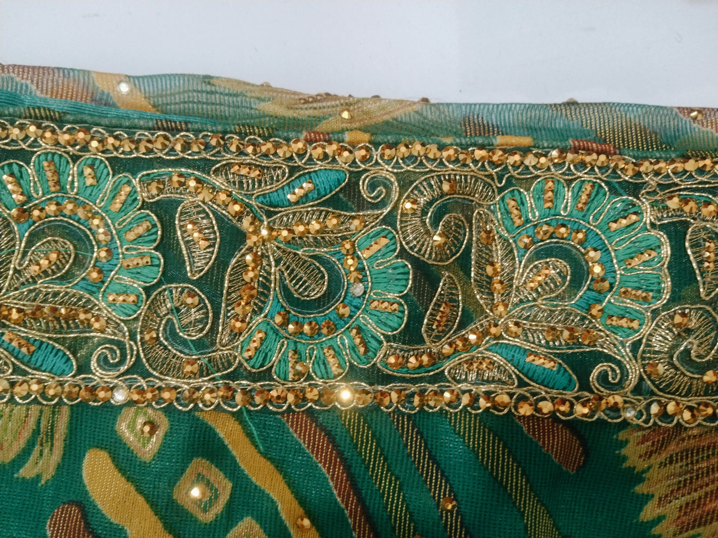 Beautiful fancy hand work saree with blouse