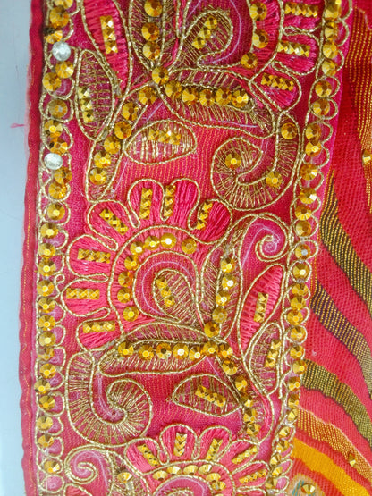 Beautiful fancy hand work saree with blouse