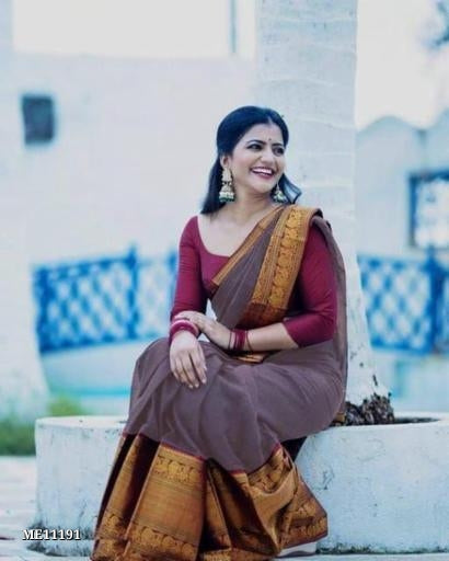 Banarasi Soft Silk Saree with blouse