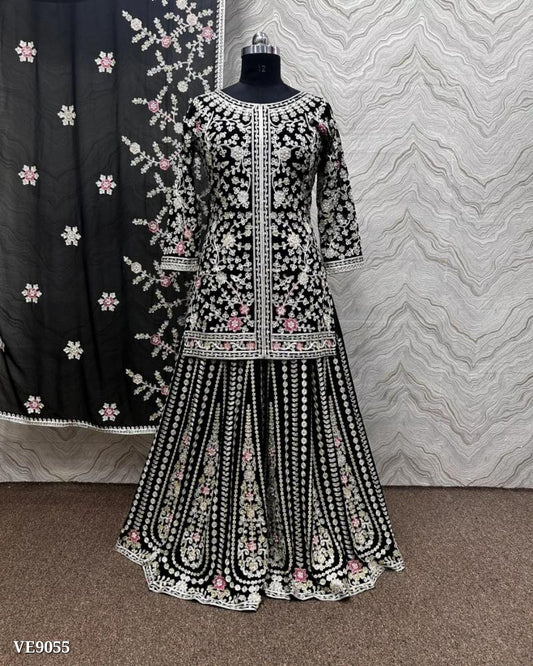 Designer Sharara  suits dupatta set full stitching