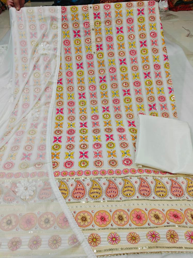 Unstitched fancy suit set