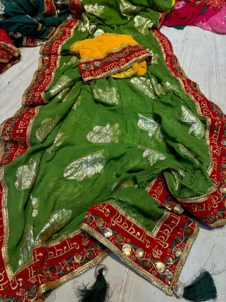 Attractive Bandhani Print All Over Saree