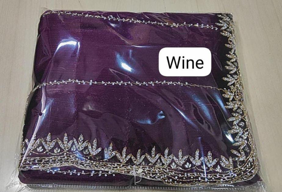 Zimmy Choo hand work saree diamond stone work
