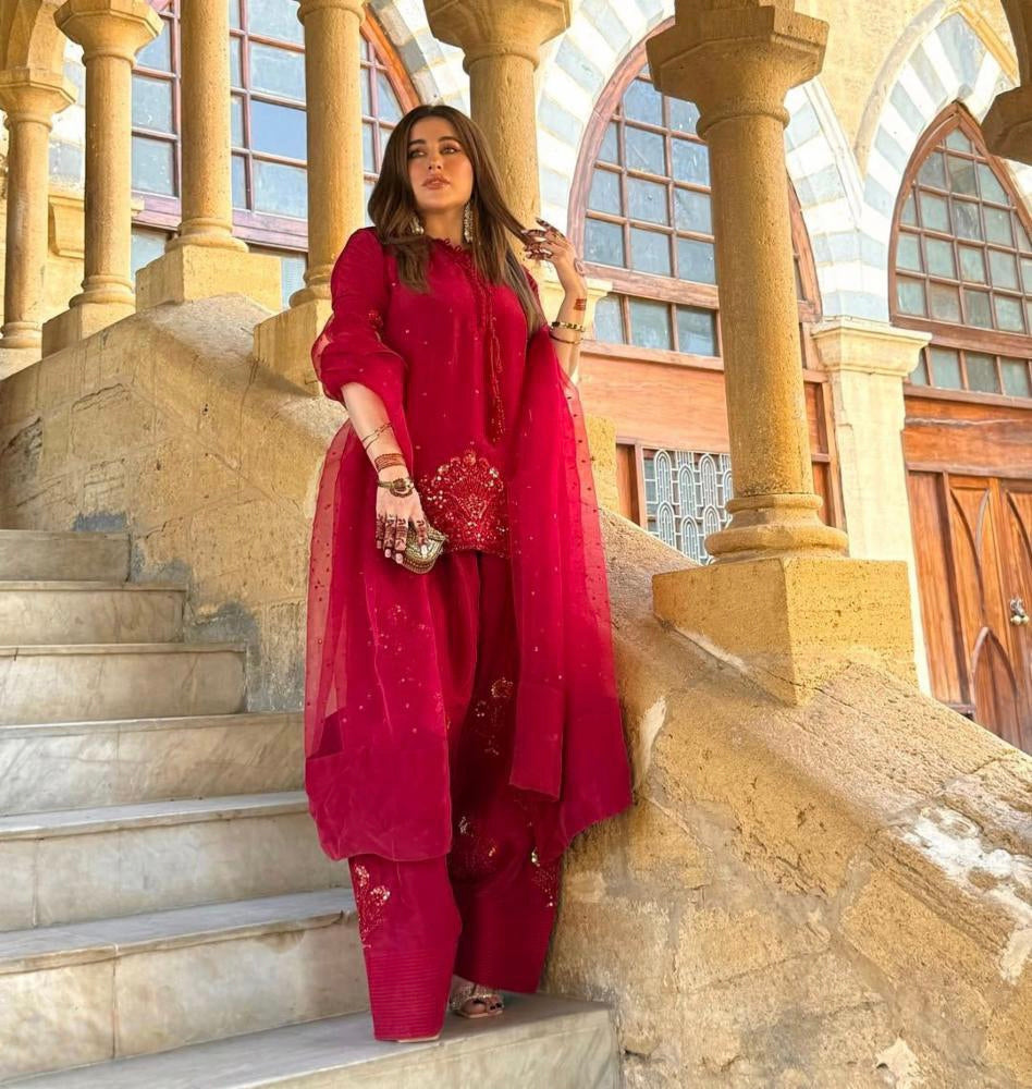 Pure Natural Crep Silk suit set