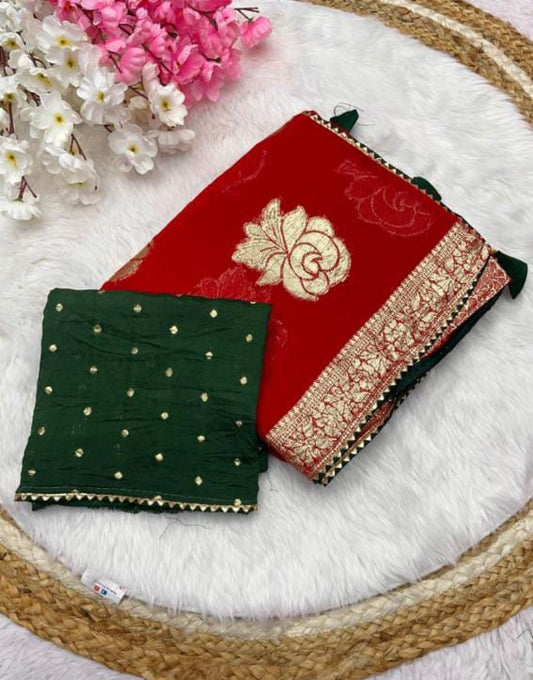 Pure Viscose ovar fancy Saree