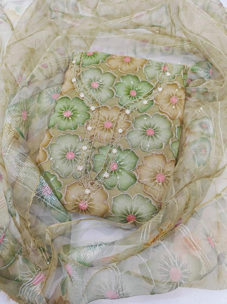 Organza fancy suit set