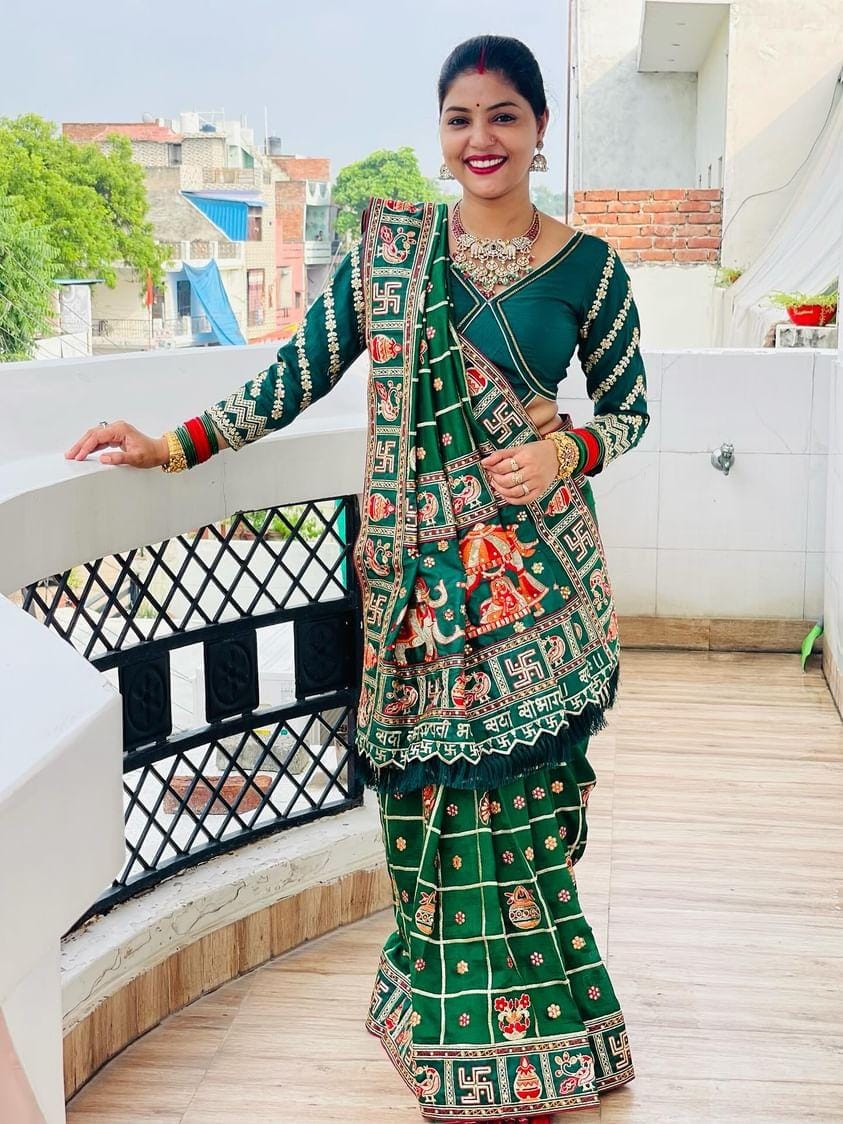 pure Soft Silk hand diamond work premium saree