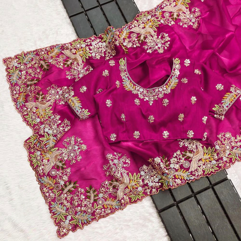 Pure Jimmy choo fancy saree