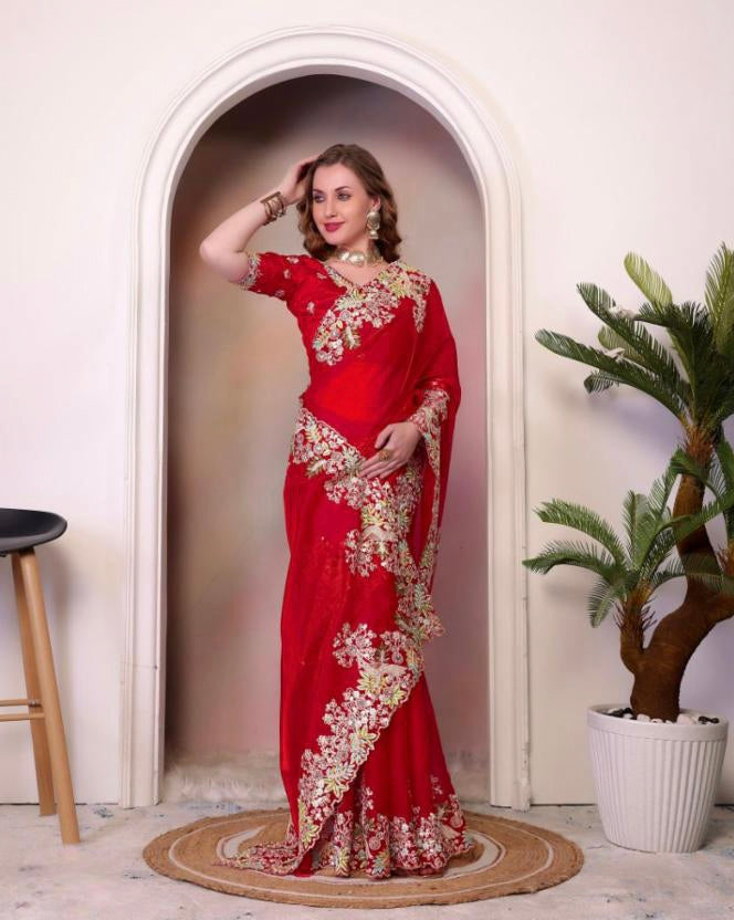 Pure Jimmy choo fancy saree