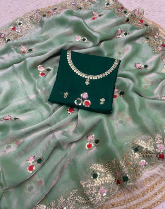 Two Ton Fendy Chiffon saree