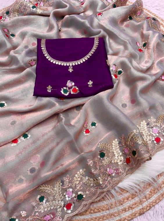 Two Ton Fendy Chiffon saree