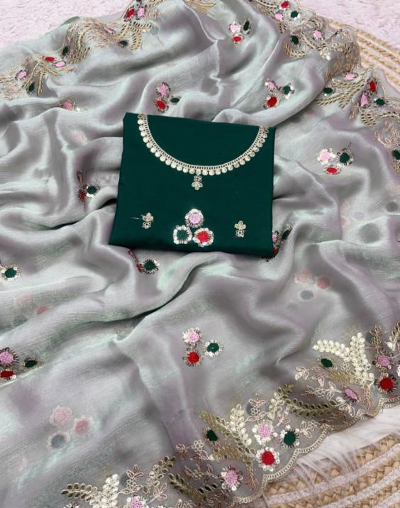 Two Ton Fendy Chiffon saree