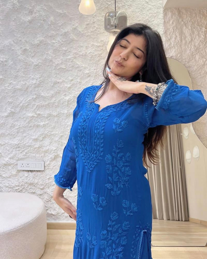 pure Georgette fancy suit set