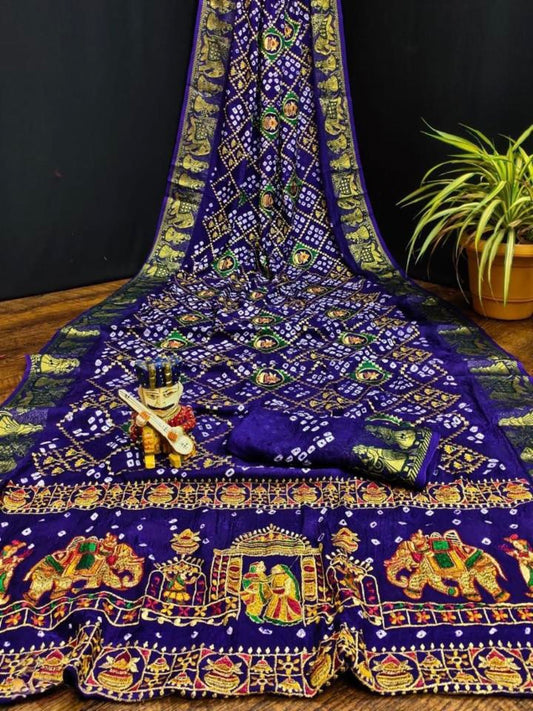 Heavy Bandhej Sarees