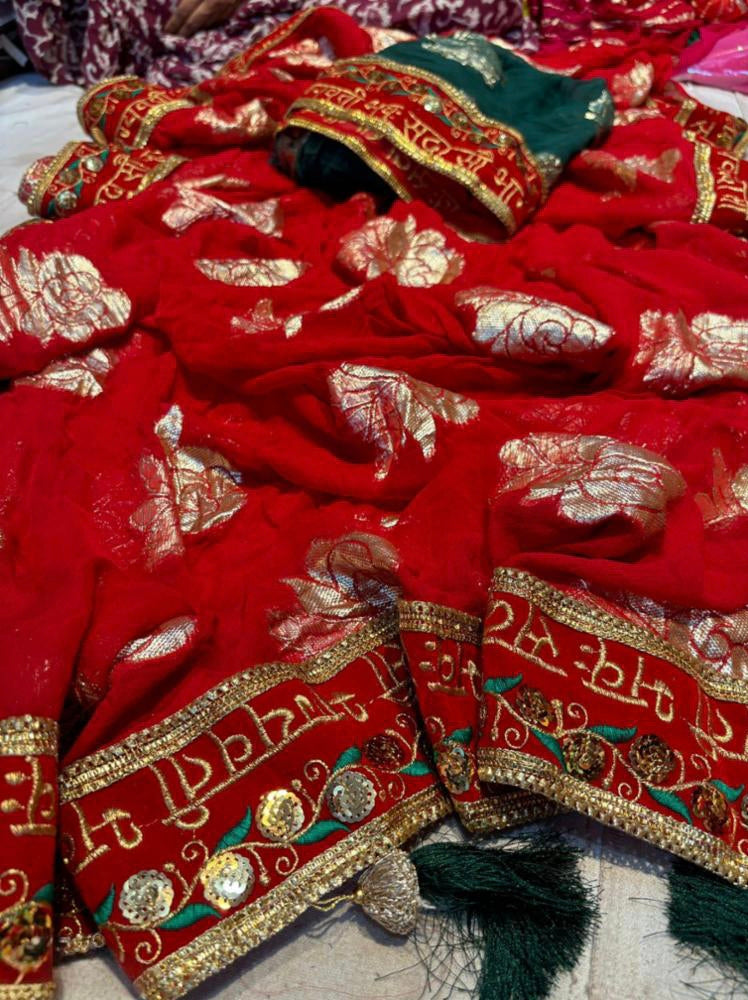 Attractive Bandhani Print All Over Saree