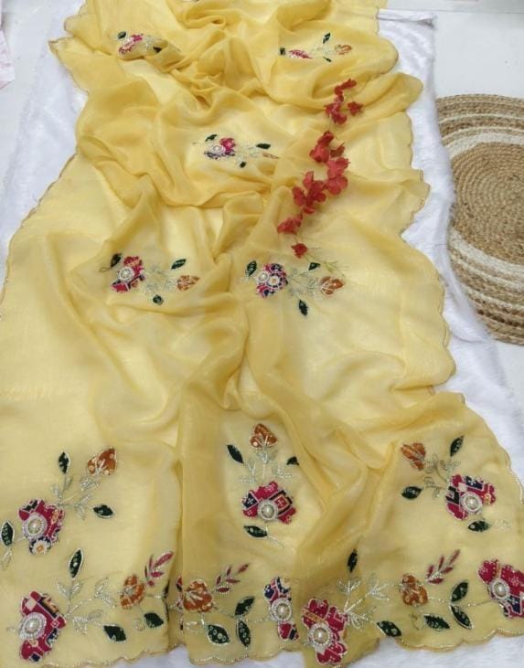 Women,s fandy chiffon fancy saree
