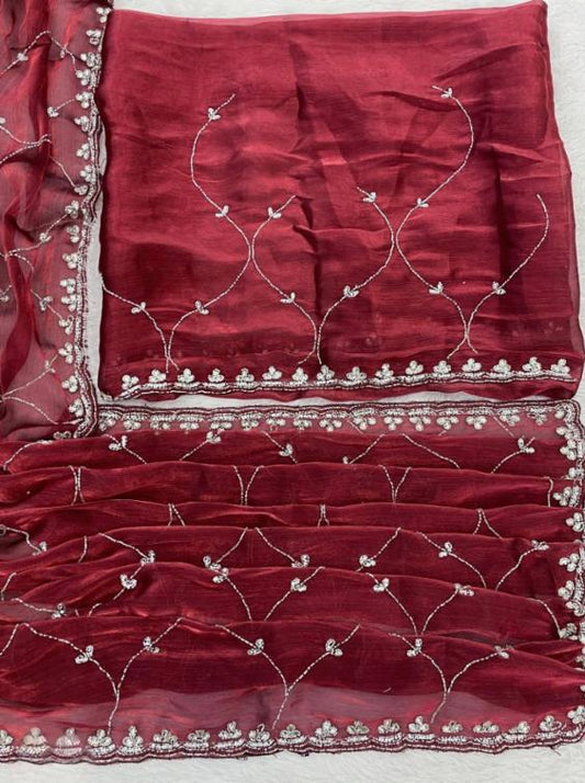 Party Wear hand work Jimmy Choo Saree