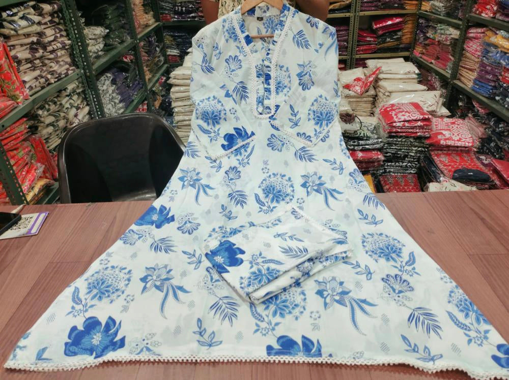 Cotton floral prints suits