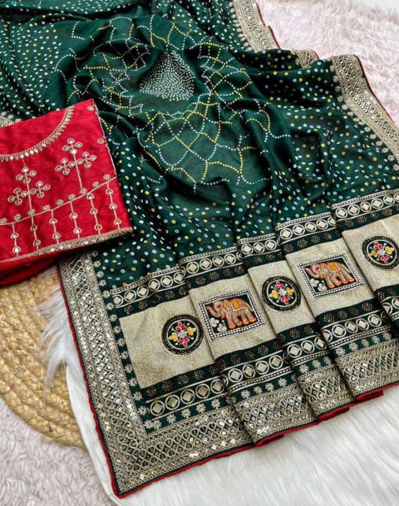 Hand work saree