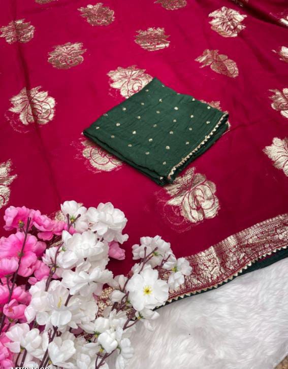 Pure Viscose ovar fancy Saree