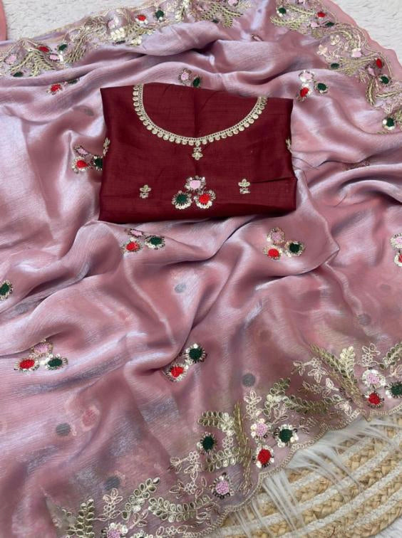 Two Ton Fendy Chiffon saree
