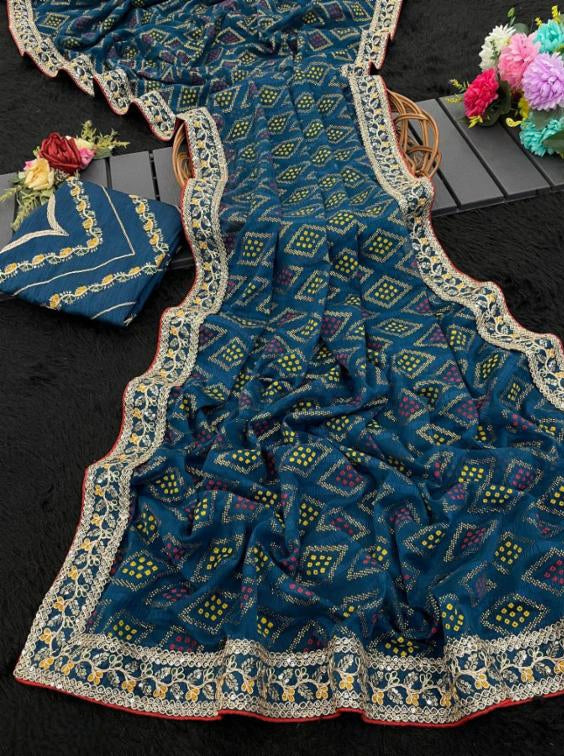 Bandhani Saree*