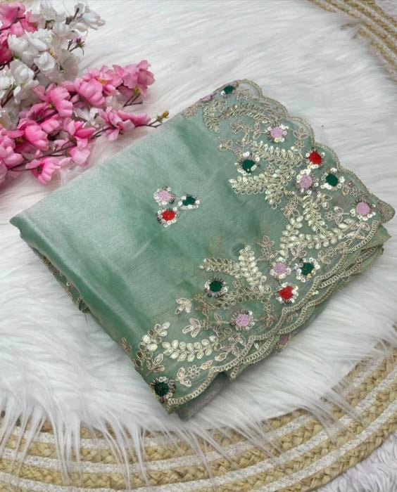 Two Ton Fendy Chiffon saree