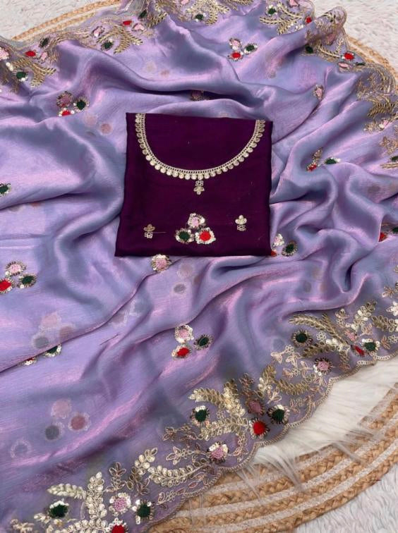 Two Ton Fendy Chiffon saree
