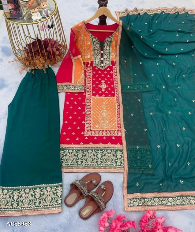 suits ,plazoo,dupatta* set full stitching