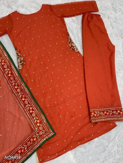 suits  Pant Dupatta* set full stitching