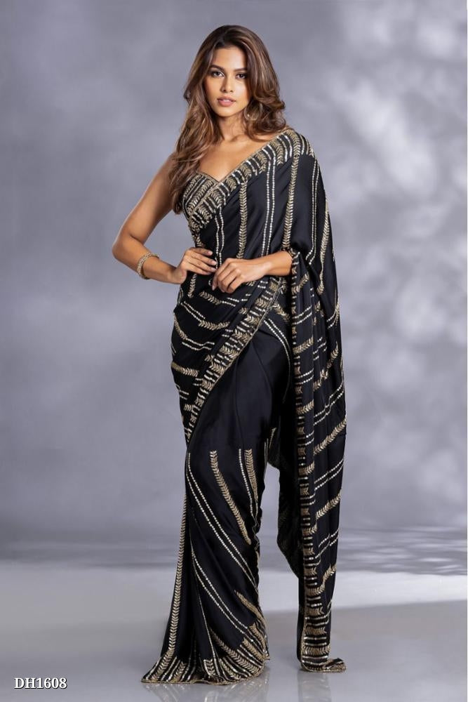 pure Gorgeet,  bC-Pallu Sequins zari fancy Embroidary Work,  with full work blouse