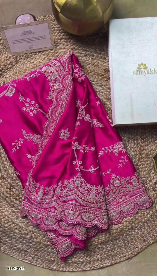 mono benglori saree coding with Sequnce work all over saree