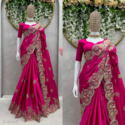 mono benglori saree coding with Sequnce work all over saree