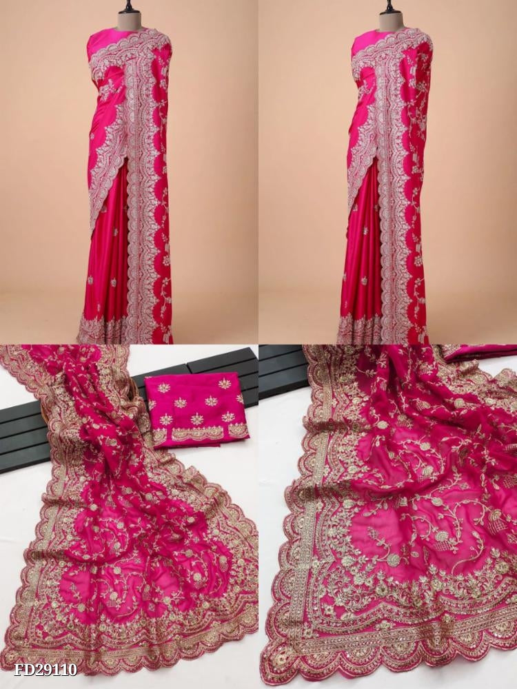 Superhit Georgette Embroidery Saree Design