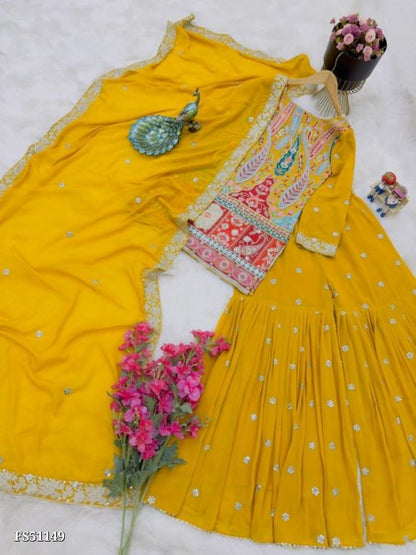 Top Sarara  dupatta set full stitching