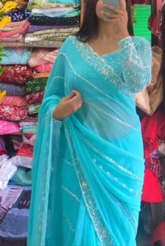 Party Wear Georgette saree