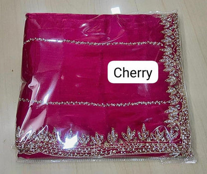 Zimmy Choo Saree With Beautiful Khatli Cut Dana Handwork Along With Hand Diamond Work* 50000+ diamond 💎