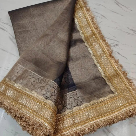 `premium Banarasi Soft Thisu Silk Saree With Lace Collection*