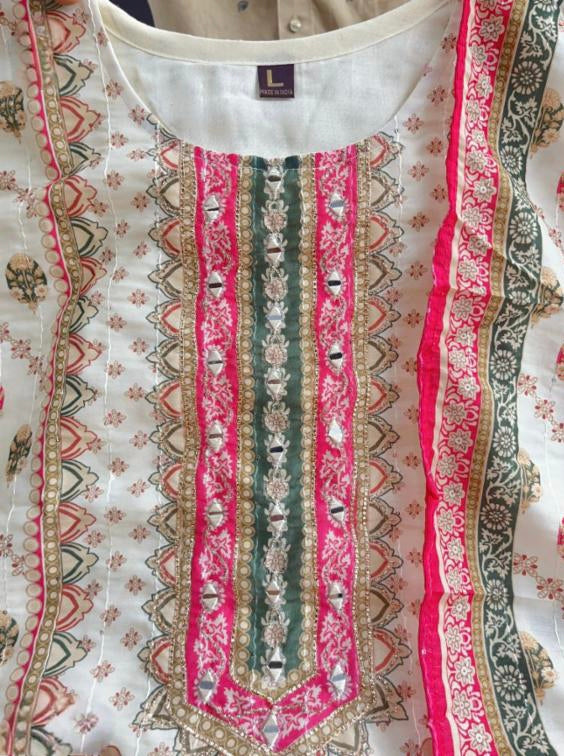 Designer Pure Banana Silk Pakistani Suit