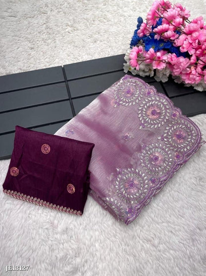 Zimmy Choo Saree With Beautiful 3MM Sequence Embroidery