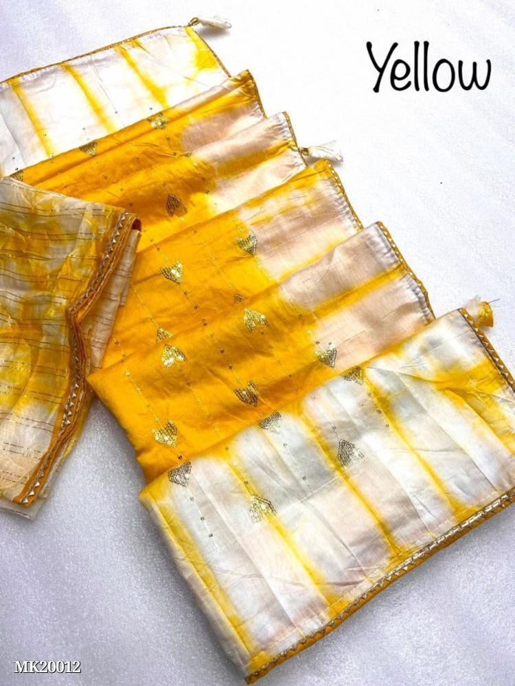 seqance work in all over saree with beautiful eye attractive batik print