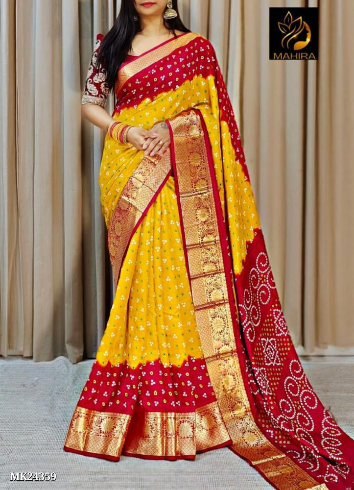 Dola Silk Beautiful Bhandhani Design