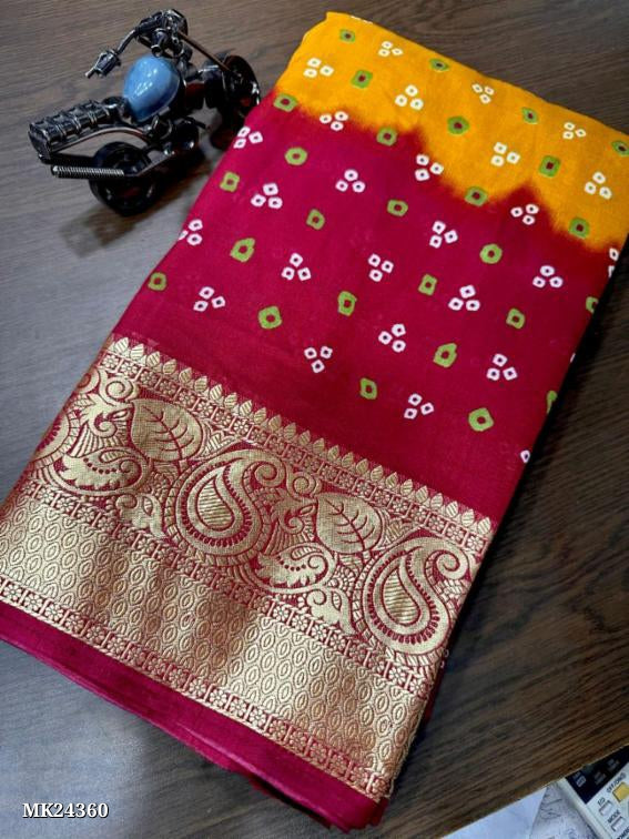 Dola Silk Beautiful Bhandhani Design