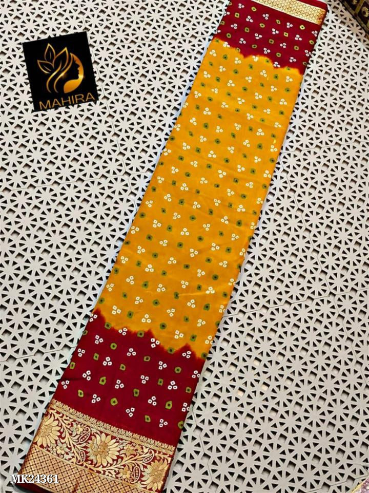 Dola Silk Beautiful Bhandhani Design