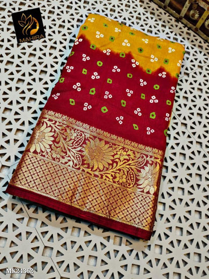 Dola Silk Beautiful Bhandhani Design