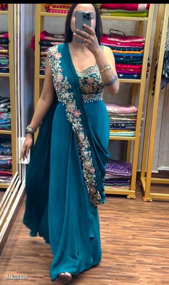 Fancy ready to work saree