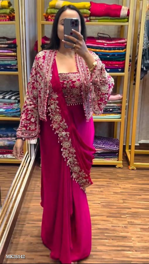 Fancy ready to work saree