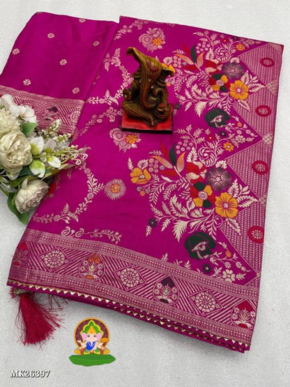 Pure Viscose Dola Slub Fabric Saree