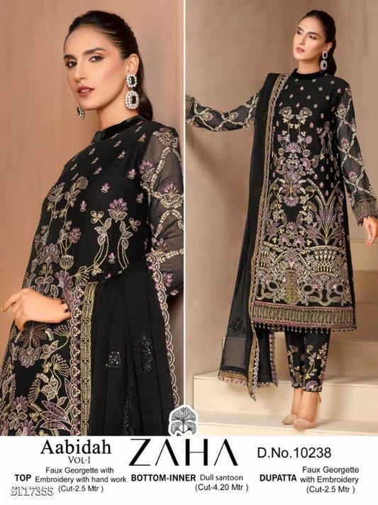 semi Sttich Heavy Georgette With Heavy Embroidery Dress Collection