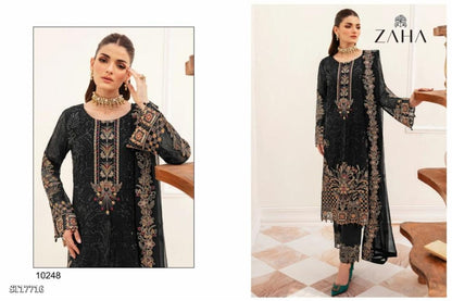 semi Sttich Heavy pure Georgette With Heavy Embroidery Dress